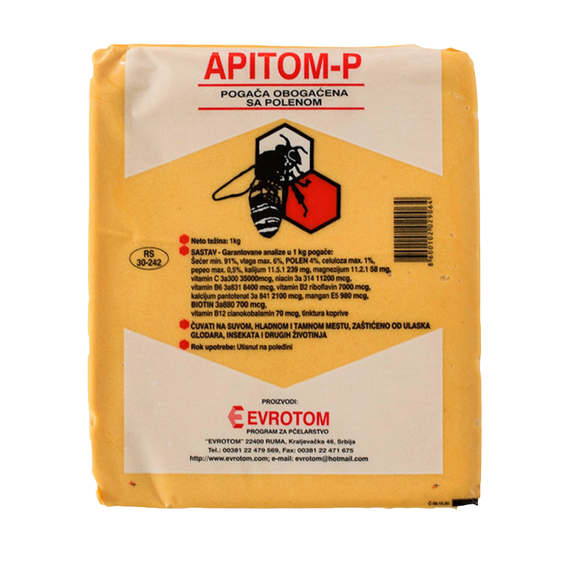 Apitom P - polenska pogača za pčele