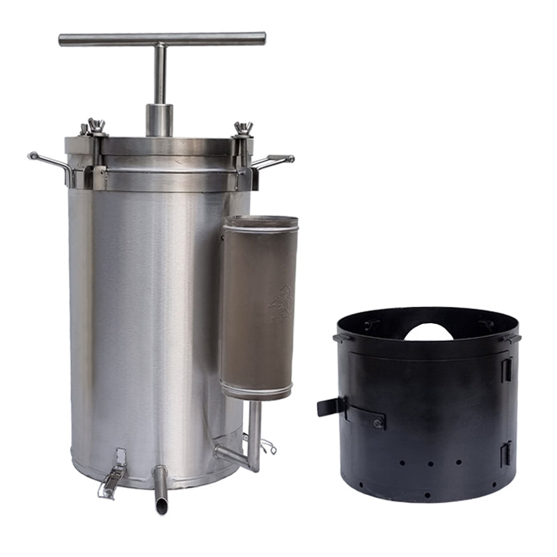 Parni topionik za vosak sa presom - drvo